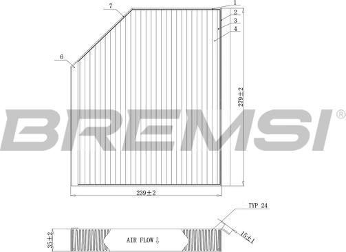 Bremsi FC0406C - Filtre, air de l'habitacle cwaw.fr