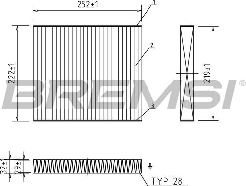 Bremsi FC0416A - Filtre, air de l'habitacle cwaw.fr