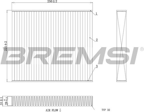 Bremsi FC0416C - Filtre, air de l'habitacle cwaw.fr