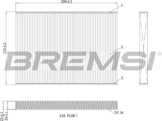 Bremsi FC0412C - Filtre, air de l'habitacle cwaw.fr