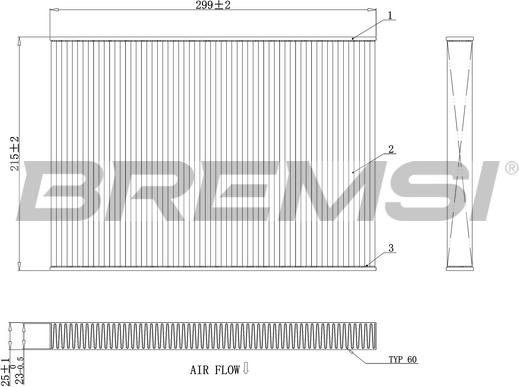 Bremsi FC0412 - Filtre, air de l'habitacle cwaw.fr