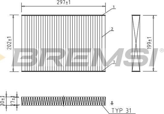 Bremsi FC0484C - Filtre, air de l'habitacle cwaw.fr