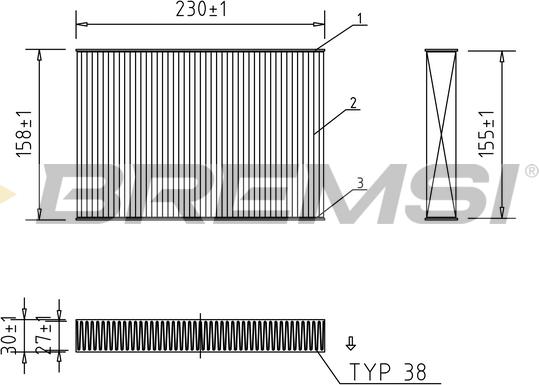 Bremsi FC0481 - Filtre, air de l'habitacle cwaw.fr