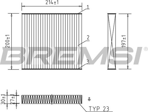 Bremsi FC0434C - Filtre, air de l'habitacle cwaw.fr