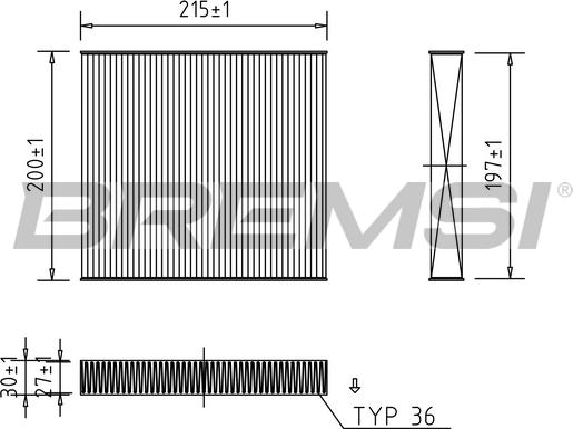 Bremsi FC0431 - Filtre, air de l'habitacle cwaw.fr