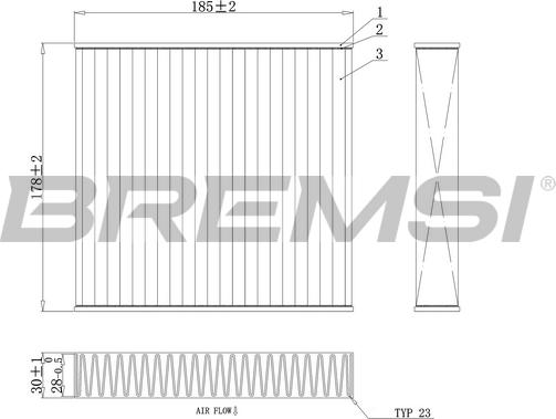 Bremsi FC0427A - Filtre, air de l'habitacle cwaw.fr