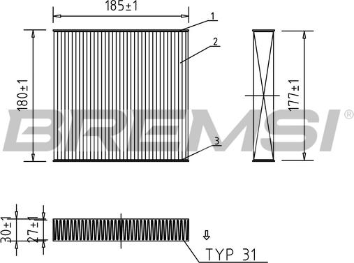 Bremsi FC0427 - Filtre, air de l'habitacle cwaw.fr