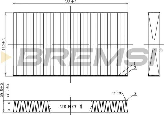 Bremsi FC0477C - Filtre, air de l'habitacle cwaw.fr