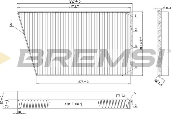 Bremsi FC0502C - Filtre, air de l'habitacle cwaw.fr