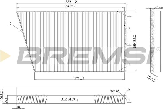 Bremsi FC0502 - Filtre, air de l'habitacle cwaw.fr