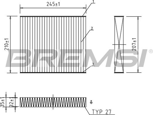 Bremsi FC0094A - Filtre, air de l'habitacle cwaw.fr