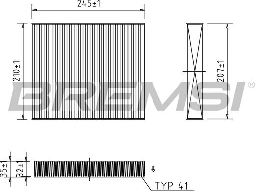 Bremsi FC0094 - Filtre, air de l'habitacle cwaw.fr