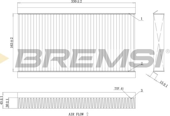 Bremsi FC0090A - Filtre, air de l'habitacle cwaw.fr