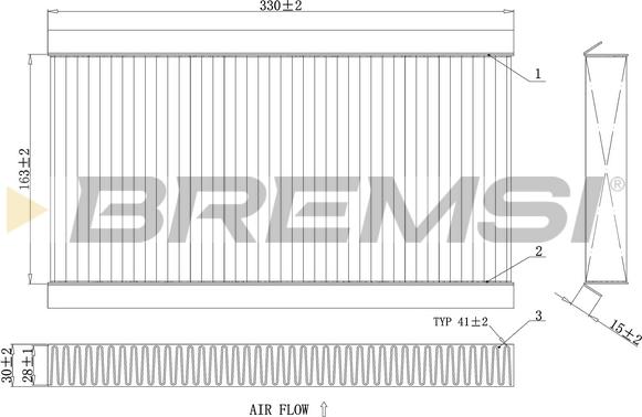 Bremsi FC0090C - Filtre, air de l'habitacle cwaw.fr