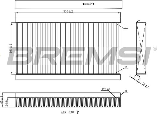 Bremsi FC0090 - Filtre, air de l'habitacle cwaw.fr