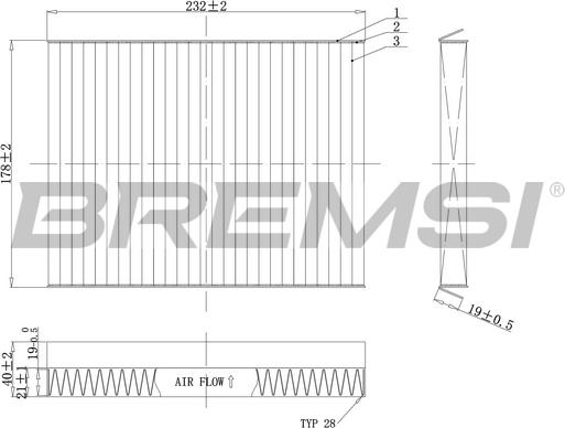 Bremsi FC0091C - Filtre, air de l'habitacle cwaw.fr