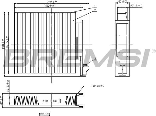 Bremsi FC0093 - Filtre, air de l'habitacle cwaw.fr