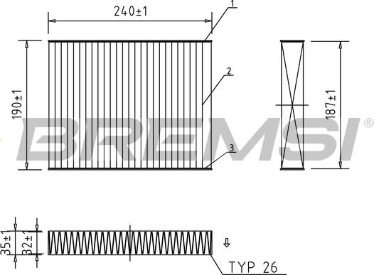 Bremsi FC0092A - Filtre, air de l'habitacle cwaw.fr