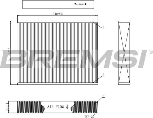 Bremsi FC0092C - Filtre, air de l'habitacle cwaw.fr