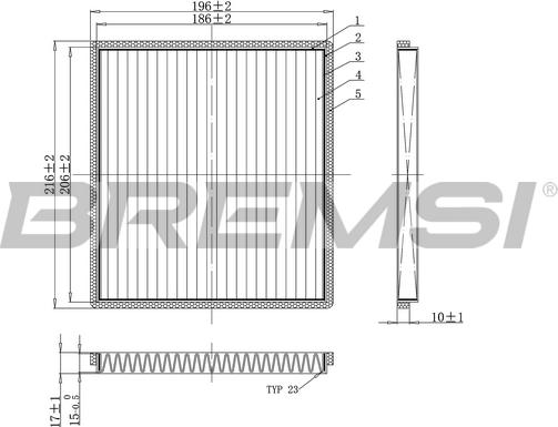 Bremsi FC0089A - Filtre, air de l'habitacle cwaw.fr