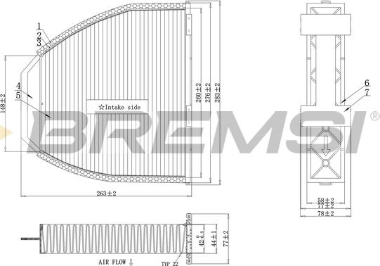 Bremsi FC0083A - Filtre, air de l'habitacle cwaw.fr