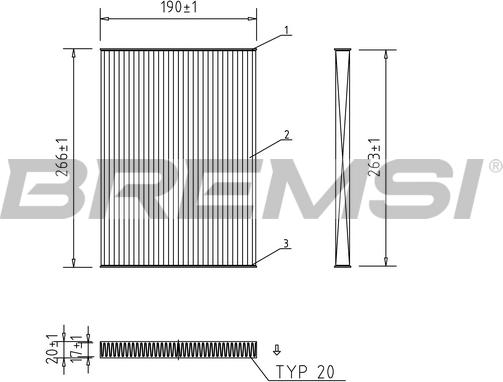 Bremsi FC0076A - Filtre, air de l'habitacle cwaw.fr