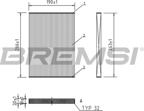 Bremsi FC0076 - Filtre, air de l'habitacle cwaw.fr