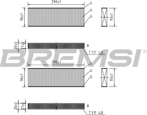 Bremsi FC0071 - Filtre, air de l'habitacle cwaw.fr