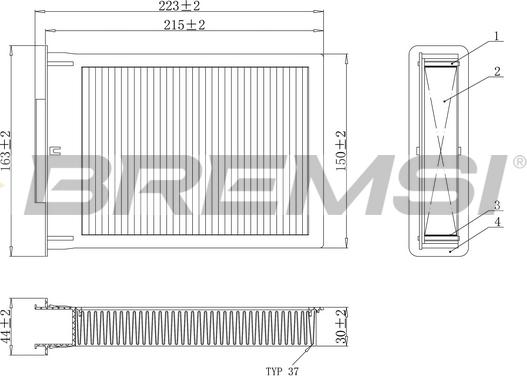 Bremsi FC0077 - Filtre, air de l'habitacle cwaw.fr