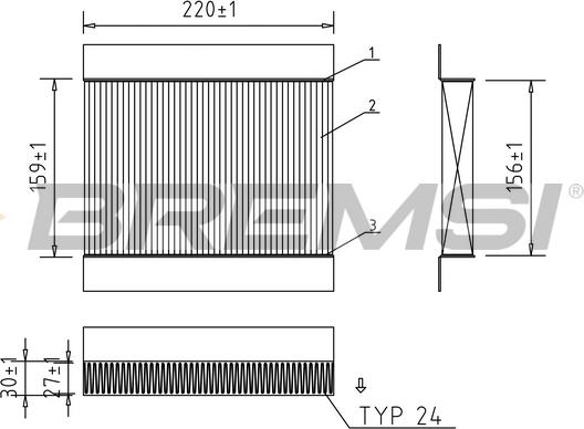 Bremsi FC0197A - Filtre, air de l'habitacle cwaw.fr