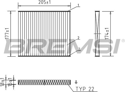 Bremsi FC0162C - Filtre, air de l'habitacle cwaw.fr