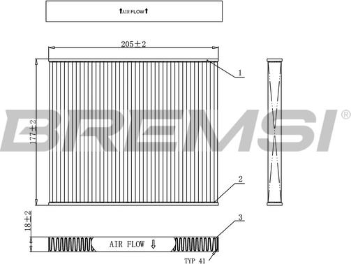 Bremsi FC0162 - Filtre, air de l'habitacle cwaw.fr