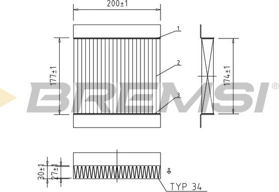 Bremsi FC0167A - Filtre, air de l'habitacle cwaw.fr