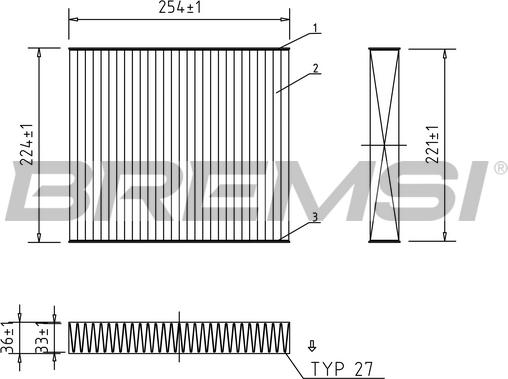 Bremsi FC0103A - Filtre, air de l'habitacle cwaw.fr