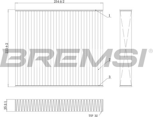 Bremsi FC0103C - Filtre, air de l'habitacle cwaw.fr