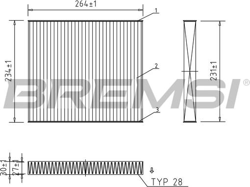 Bremsi FC0107C - Filtre, air de l'habitacle cwaw.fr