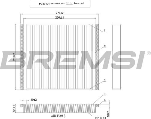 Bremsi FC0107 - Filtre, air de l'habitacle cwaw.fr