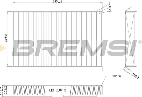 Bremsi FC0185C - Filtre, air de l'habitacle cwaw.fr