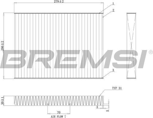 Bremsi FC0181C - Filtre, air de l'habitacle cwaw.fr