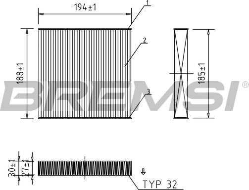 Bremsi FC0171 - Filtre, air de l'habitacle cwaw.fr