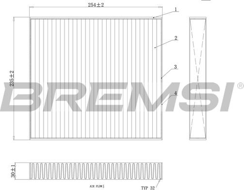 Bremsi FC0177C - Filtre, air de l'habitacle cwaw.fr