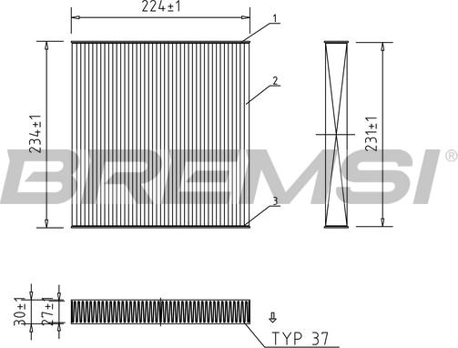 Bremsi FC0849 - Filtre, air de l'habitacle cwaw.fr