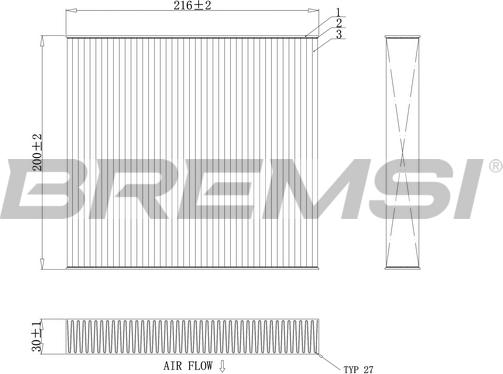 Bremsi FC0855C - Filtre, air de l'habitacle cwaw.fr