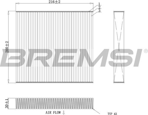 Bremsi FC0855 - Filtre, air de l'habitacle cwaw.fr