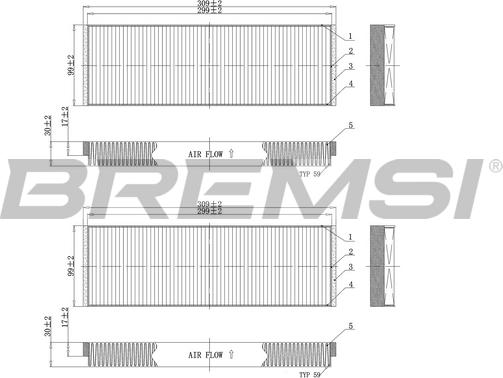 Bremsi FC0851 - Filtre, air de l'habitacle cwaw.fr