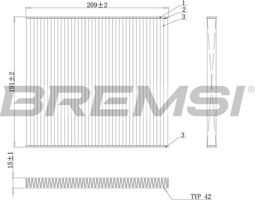 Bremsi FC0883 - Filtre, air de l'habitacle cwaw.fr