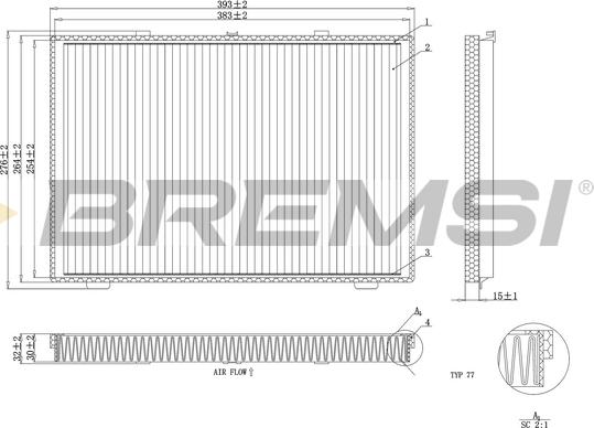 Bremsi FC1946 - Filtre, air de l'habitacle cwaw.fr