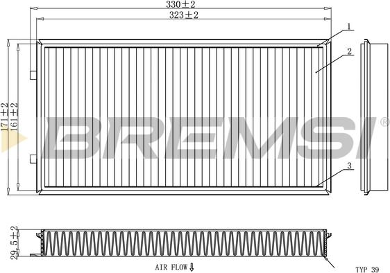 Bremsi FC1913C - Filtre, air de l'habitacle cwaw.fr