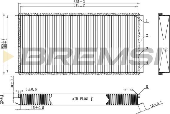 Bremsi FC1924C - Filtre, air de l'habitacle cwaw.fr