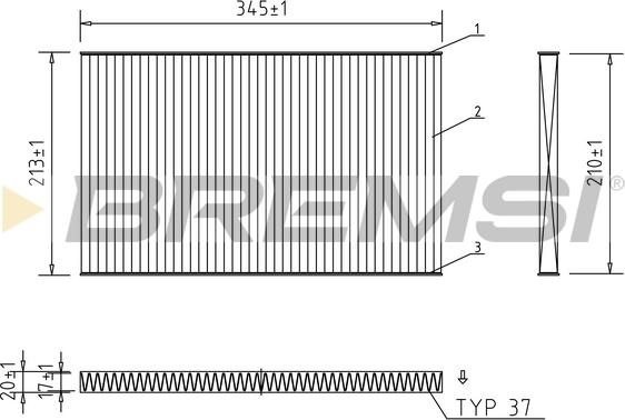 Bremsi FC1921C - Filtre, air de l'habitacle cwaw.fr